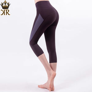 Séchage rapide élastique Push Up Capris collants femmes Sport Fitness Yoga pantalons de course 3/4 entraînement Gym Leggings pantalon impression personnalisée - Product Image 3