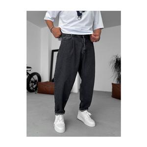 Pantalones Vaqueros de Mezclilla para Hombre, Estilo Hip Hop, Tejidos, Lavados, Transpirables, 100% Algodón, de Pierna Ancha, Casuales, para Otoño/Primavera, Ecológicos, ODM - Product Image 2