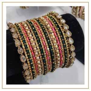 Top Trending Product Fashionable Jewellery Chudiyan Set for Women Custom Handmade Bridal <b>Bangles</b> Set In Low MOQ - Product Image 4