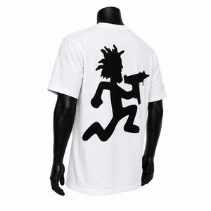 Camiseta blanca de manga corta para hombre con estampado de dibujos animados, corte regular, cuello redondo, estilo casual, jersey de algodón. - Product Image 4