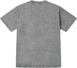 Camiseta de manga corta unisex lavada de algodón personalizada de alta calidad lavada con ácido vintage teñido - Product Image 2