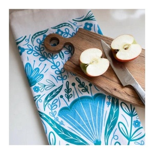 Under Water Tree Printed White 100% Organic Cotton Eco-friendly Home Dining <b>Kitchen</b> Towels Cleaning Use Microfiber <b>Cloth</b> On Sale - Product Image 2