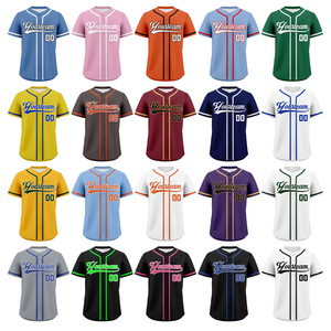 Maillot de baseball personnalisé avec logo et nom, vente en gros, rayures vintage, sublimation, pour jeunes, vêtements de baseball et softball, maillots de baseball - Product Image 3