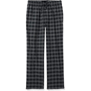 Pantalon décontracté en flanelle pour homme à séchage rapide, léger, avec cordon de serrage à la taille, imprimé personnalisé pour le sommeil et la détente - Product Image 1