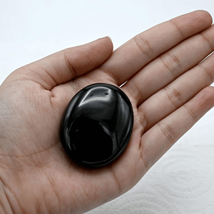 Vente en gros pierre de palmier en agate noire pierre précieuse de cristal naturel poli pour soulager le stress méditation et relaxation style d'amour - Product Image 4