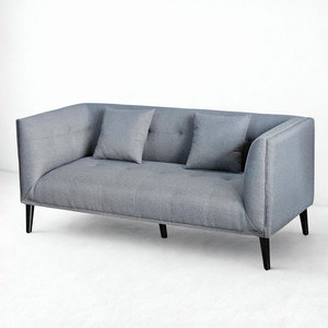 Loveseats 04 SFB68044 Sofá de Cuero de 2 y 3 Plazas, Diseño Acolchado, Forma Cuadrada, 180x86cm, para Sala de Estar, Uso Interior, Apartamento - Product Image 1