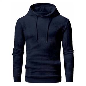 <b>Navy</b> <b>Blue</b> Men's <b>Hoodies</b> 100% Cotton Fleece Embroidered Custom Logo Breathable Winter High Quality - Product Image 1