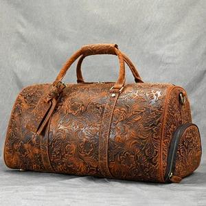 Vintage Genuine <b>Leather</b> Duffle <b>Bag</b> Oslo for Travel or the Gym, <b>Weekender</b>, Travel <b>Bag</b>, Overnight <b>Bag</b> for <b>Men</b> and Women - Product Image 1