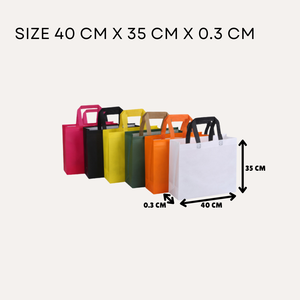 Bolsas no tejidas Spunbond respetuosas con el medio ambiente personalizadas con asa para compras y promociones - Product Image 4