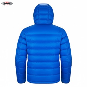 2025 Customized Logo <b>Canvas</b> Stand Puffer <b>Jacket</b> Wholesale Men's Winter Coat Reversible Anti-Bacterial Eco-Friendly Patchwork - Product Image 2
