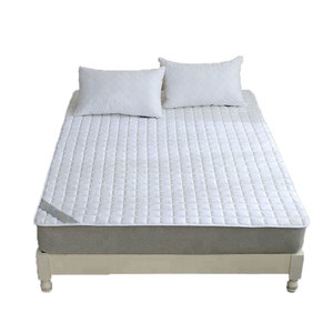 Protège-matelas matelassé en tricot doux et ajusté, non imperméable, respirant, écologique, toutes saisons, pour lit adulte à domicile - Product Image 1