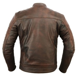Chaquetas de cuero de moto de manga larga hechas a medida cómodas y transpirables para invierno a prueba de viento - Product Image 3