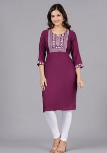 Top Quality Women Kurti <b>Dress</b> Stylish Design V-neck Long Sleeve Women's <b>Dress</b> For Party Wear Gift For Her - Product Image 2