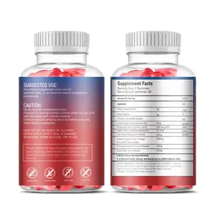 OEM ODM fabbrica personalizzata Private Label biologico Seamoss mare muschio Gummies vitamine integrare la perdita di peso