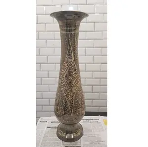 Латунная готовая металлическая популярная ваза для цветов для стола, Свадебные мероприятия, уникальный стиль, домашний декор, Круглый, отличное качество