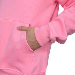 Sweat à capuche surdimensionné pour homme Rose pastel Coton Polyester mélangé Streetwear Pullover for Trendy Casual Wear - Product Image 5