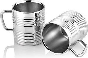 Tamiz de harina de taza Manual de acero inoxidable, herramienta de horneado manual con espejo, colador de taza de Metal en caja de embalaje - Product Image 6