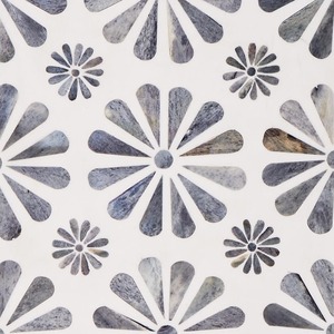 Ensemble de 2 plateaux rectangulaires floraux faits à la main, design personnalisé, finition brillante en bambou, écologique, multifonctionnel, moderne, nouvelle usine du Vietnam HNH - Product Image 6