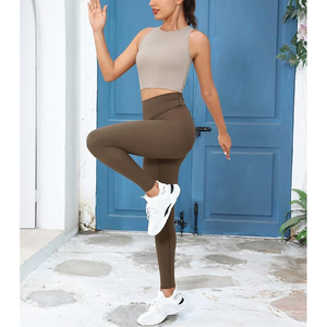 Conjuntos de Yoga de alta calidad para mujer, mallas de cintura alta de 2 piezas con sujetador deportivo, conjuntos de ropa de gimnasio - Product Image 3
