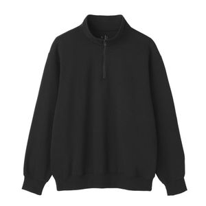 Sweat-shirt à col personnalisé pour homme, manches longues, fermeture éclair 1/4, 100% coton molletonné, logo personnalisé, sweat-shirt d'hiver pour homme - Product Image 2
