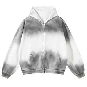 Precio al por mayor Material de alta calidad Logotipo personalizado Hombres Sudadera con capucha Peso pesado 450 Gsm Tie Dye Adult Acid Wash Sudaderas con capucha y sudaderas - Product Image 1