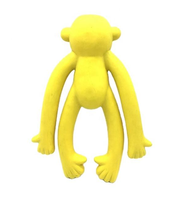Jouet pour chien en caoutchouc souple écologique en forme de singe aux longues pattes, jouet qui couine, jouet agressif pour chien