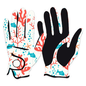 Gant de golf en cuir de conception OEM ODM Cabretta Gants de golf de marque privée Gants de golf de sublimation avec logo personnalisé - Product Image 1
