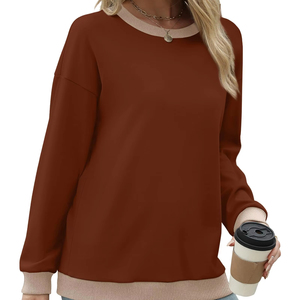 Sweat-shirt en molleton décontracté surdimensionné pour femme, respirant, séchage rapide, streetwear, uni, manches longues, coupe ample, avec capuche - Product Image 5