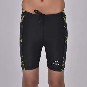 Shorts de Natación Competitivos para Niños, Negros, de Spandex, Modelo 31SB25 - Product Image 2