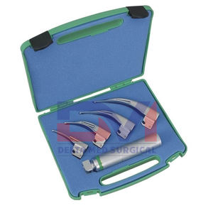 Instrument de diagnostic Ensemble standard de laryngoscope McIntosh Instruments chirurgicaux ORL en acier inoxydable allemand de Delta Med Surgical - Product Image 1