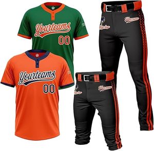 Uniforme de Béisbol Profesional Personalizado a Color, Jersey Sublimado con Botones Completos, con Marca del Equipo y Rendimiento a la Medida - Product Image 3