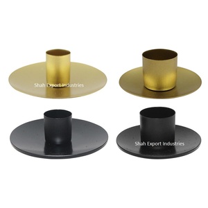 Vintage Style Metal <b>Taper</b> <b>Candle</b> Holder For Home Living Room Tabletop Lights Decor Gold Finished <b>Candle</b> <b>Tapers</b> - Product Image 2