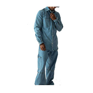 Camisa vaquera de manga completa de color personalizado de la mejor calidad para hombre Diseño único Vintage Top de moda para la primavera - Product Image 4