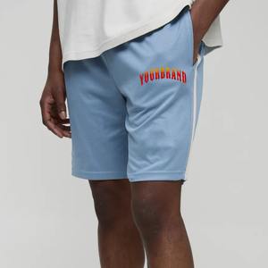 กางเกงขาสั้นผู้ชายผ้าโพลีเอสเตอร์ตาข่ายผ้าโพลีเอสเตอร์มาใหม่100% 2025ออกแบบโลโก้ได้ตามที่ต้องการกางเกงขาสั้นแนวสตรีทสำหรับผู้ชาย - Product Image 1