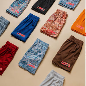 Shorts de sport vintage personnalisés pour hommes en maille peignée écologique, en polyester, pour le basketball, la course et l'été, haute qualité - Product Image 5