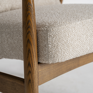 Sillón Chaise Longue Moderno de Madera de Teca Sólida de Mediados de Siglo, con Cojín de Tela Ecológica y Características Ajustables, para Sala de Estar u Hotel - Product Image 5