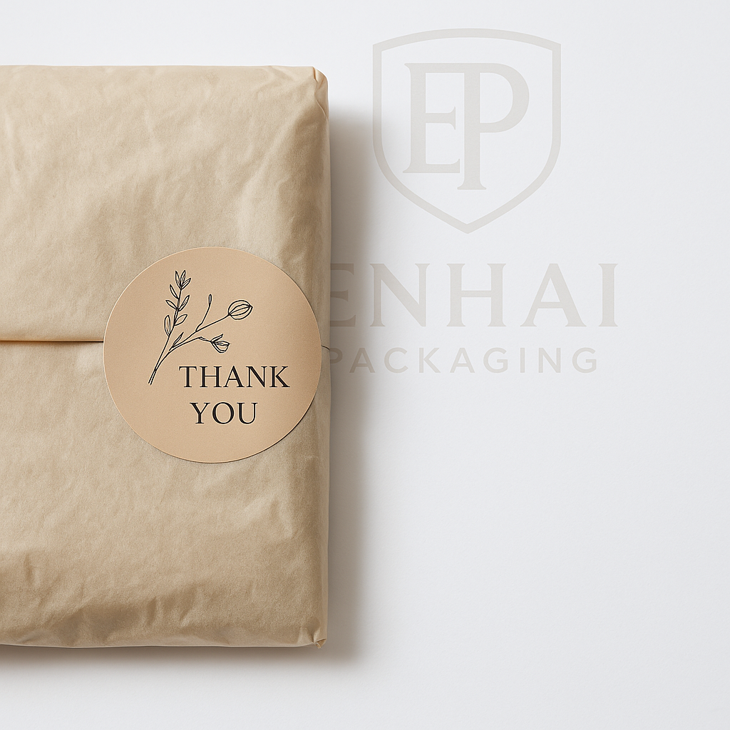High Quality Coated Paper Label Stickers Waterproof Oil Proof Retail Packaging Sealing Sticker Custom Printing for Clothing