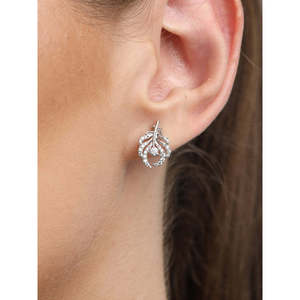 Compre Pendientes de Plata de Ley 925 de Primera Calidad para Mujeres y Niñas, Modernos, con Diamantes, Oro Rosa, Oro, Forma de Corazón, Estrella, para Boda - Product Image 6