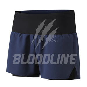 Shorts cargo pour homme BLOODLINE, taille mi-haute, fermeture éclair, poches avant avec logo, longueur Bermuda, couleur unie, style décontracté - Product Image 4