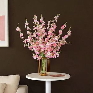 Modern Home Decor Luxury Gold Plated Flower Vase Iron Brass Copper Metal <b>Wire</b> Vase Tube Glass Artificial Plant Rustic Design - Product Image 3