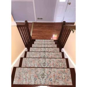 Tapis imprimé aux tons doux - Design moderne, lavable en machine, épais, Gobelin - Product Image 3