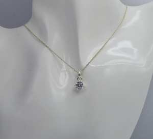 Pendentif en topaze blanche facetté, collier en argent sterling 925, bijoux en pierres précieuses faits à la main, cadeaux élégants pour femmes - Product Image 5