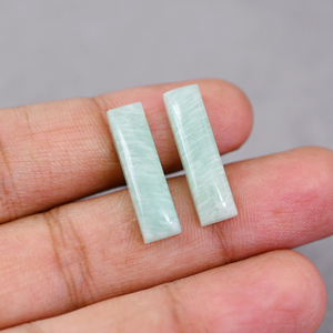 <b>Christmas</b> Sale Natural Amazonite 6x23mm Loose Gemstone For Making 925 <b>Sterling</b> <b>Silver</b> Handmade Dangle Drop <b>Earring</b> Fine Jewelry - Product Image 5