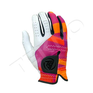 Oem Hombres Guantes de golf Más vendidos de alta calidad Totalmente llano Premium Durable Cabretta Cuero genuino Piel de oveja para uso manual - Product Image 1