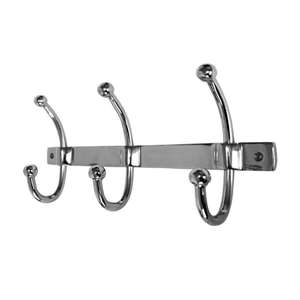 Ganchos y Rieles de Pared con 3 Soportes, Diseño Multifuncional con Acabado Pulido Brillante, Gancho de Baño para Montar en Pared o Puerta, Precio Económico - Product Image 1