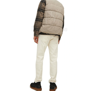 New Arrival Men's High-Grade <b>Wool</b> Puffer Jacket Custom Printed Logo Canvas <b>Fabric</b> Reversible Breathable Winter Plus Size Casual - Product Image 2