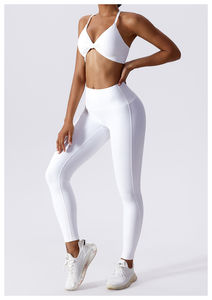 Soutien-gorge de sport à dos croisé en fibre de collagène Umorfil pour femmes |   Soutien léger à moyen, vêtements de sport respectueux de la peau - Product Image 6