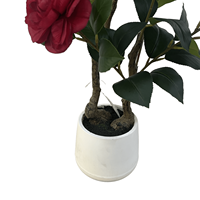 CHUANGFA Personnalisé Haute Densité Tissu Arbre Camélia Thé Rose Fleur De Mariage Anniversaire/Pâques Décor Multiple Bureau Décoration