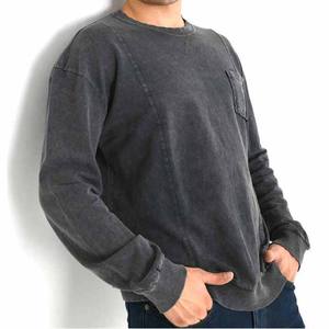 Sudaderas de Invierno para Hombre, Estilo Vintage, Lavado Ácido Decolorado al Sol, 100% Felpa, Cuello Redondo, Corte Regular, Ropa Urbana, Impresión DTG Personalizada, Bordadas - Product Image 2