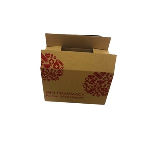Wholesale Eco-Friendly Recyclable Custom Corrugated Paper <b>Box</b> with Luxury Flexo Printing for Mini Pharmacy Medicine Packaging - Product Image 2